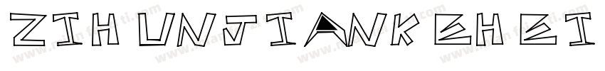 zihunjiankehei tri字体转换